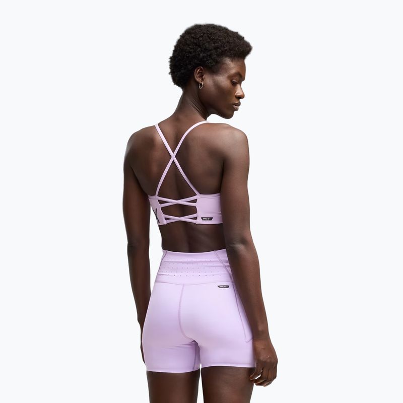 Sportovní podprsenka PUMA x HYROX Strappy Pwrmode světle fialová 2