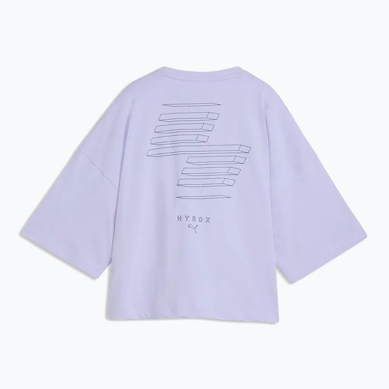 Dámské tréninkové tričko PUMA x HYROX Cropped Lifestyle světle fialové 5
