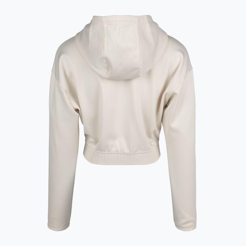 Dámská tréninková mikina PUMA Strong Power Fleece Hoodie alpine snow 2