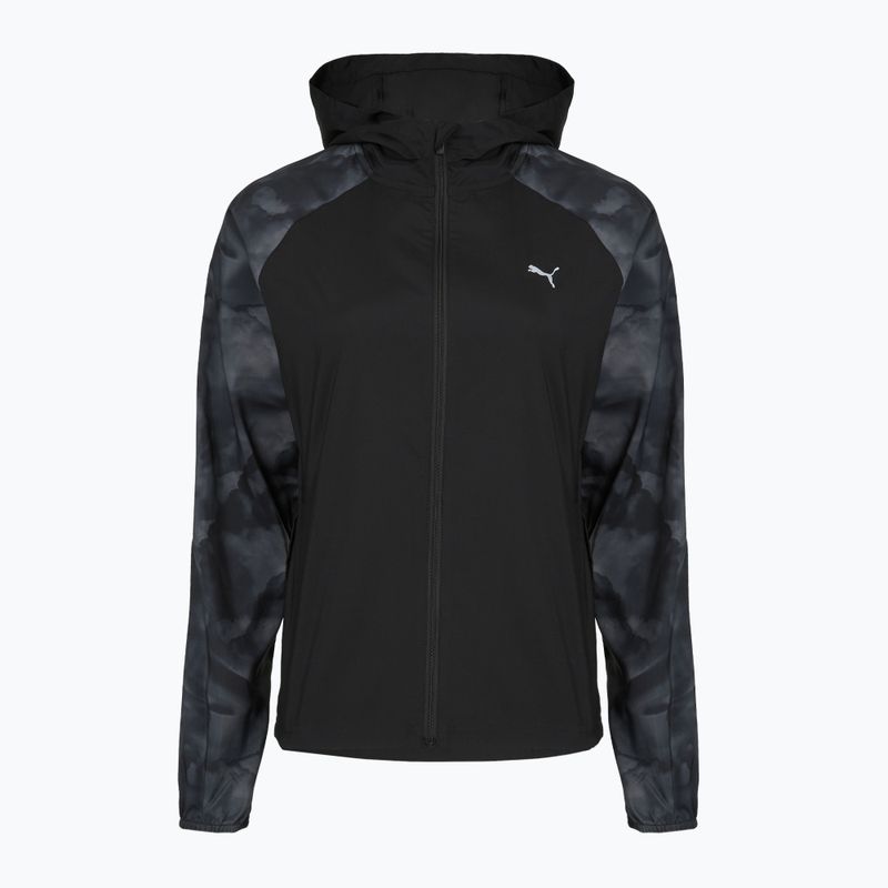 Dámská běžecká bunda Puma Run AOP Favorite Woven Jacket black