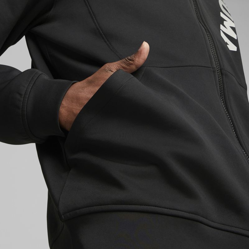 Pánská mikina PUMA Fit Double Knit FZ Hoodie puma black 7