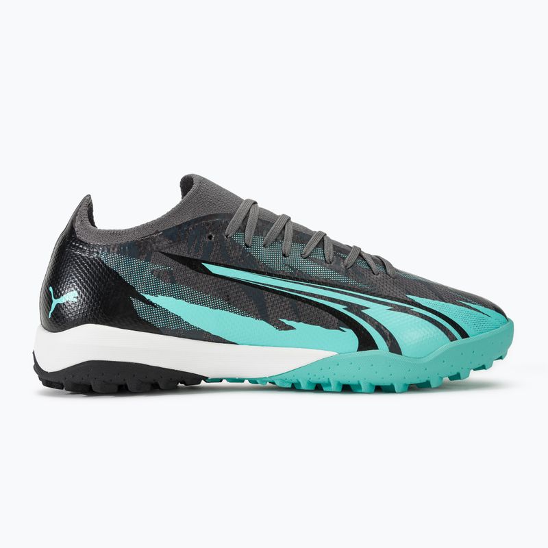 Kopačky PUMA Ultra Match Rush TT strong gray/puma white/elektro aqua 2