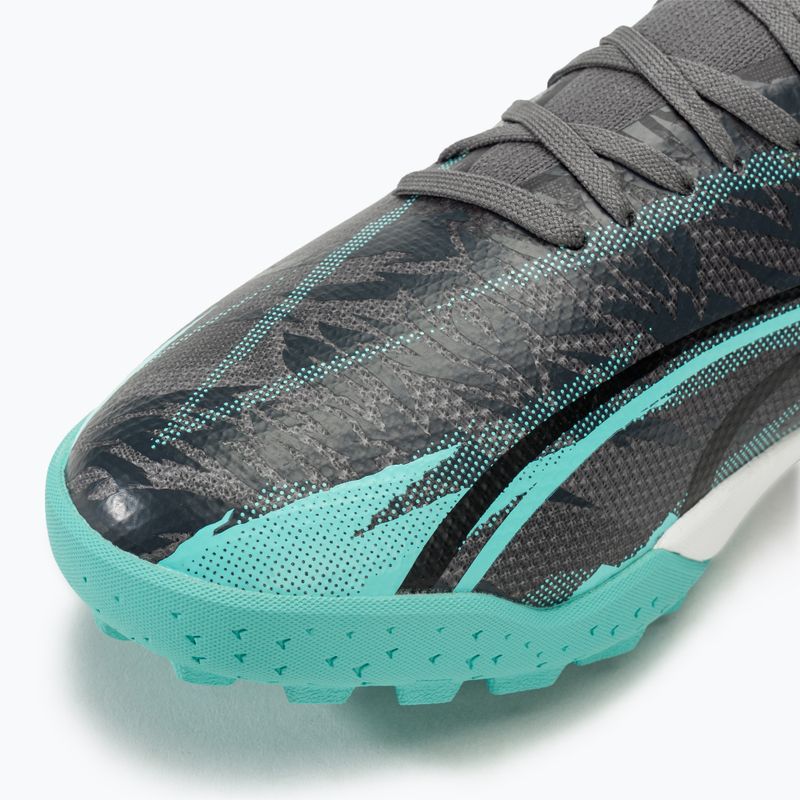Kopačky PUMA Ultra Match Rush TT strong gray/puma white/elektro aqua 7