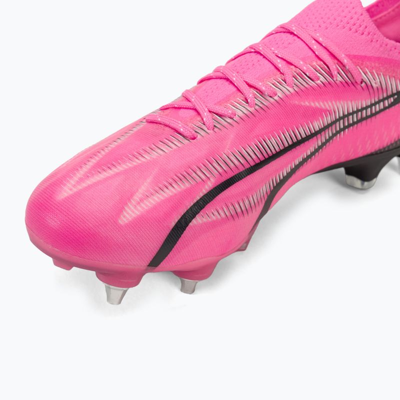 Kopačky PUMA Ultra Ultimate MxSG jedovatě růžová/puma bílá/puma černá 7