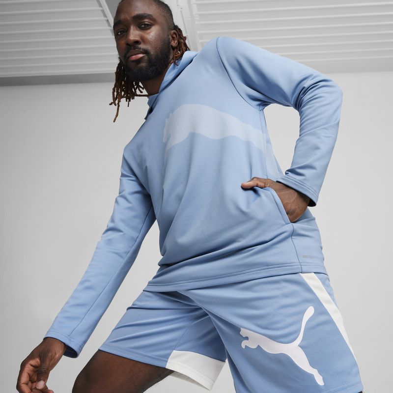 Pánská  mikina PUMA Train All Day Big Cat Hoodie zen blue 3