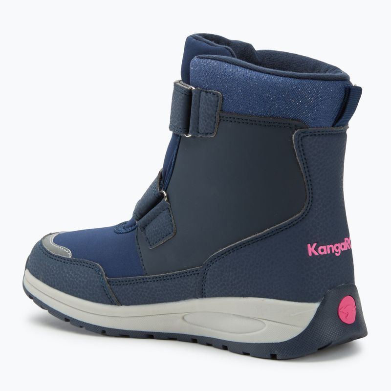 Juniorské sněhule KangaROOS K-MJ Edison EV RTX SL dk navy / daisy pink 3