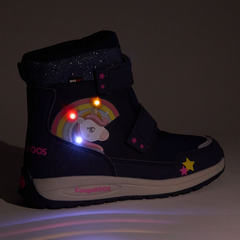 Juniorské sněhule KangaROOS K-MJ Edison EV RTX SL dk navy / daisy pink 8