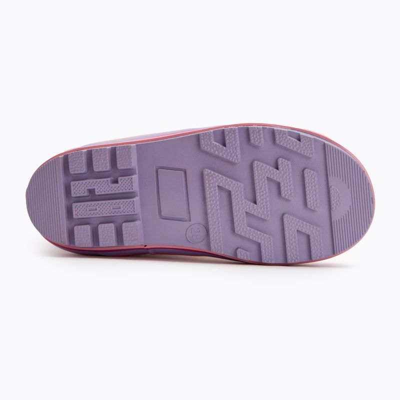 Dětské holínky KangaROOS K-Rain lavander/metallic heart 4