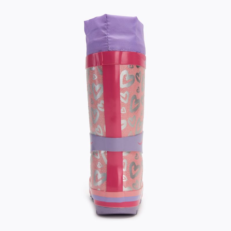 Dětské holínky KangaROOS K-Rain lavander/metallic heart 6