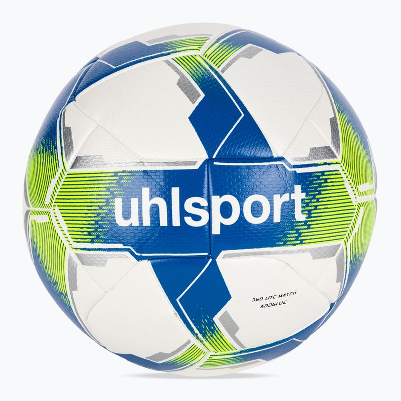 Fotbalový míč uhlsport 350 Lite Match Addglue white/royal/fluo yellow velikost 4