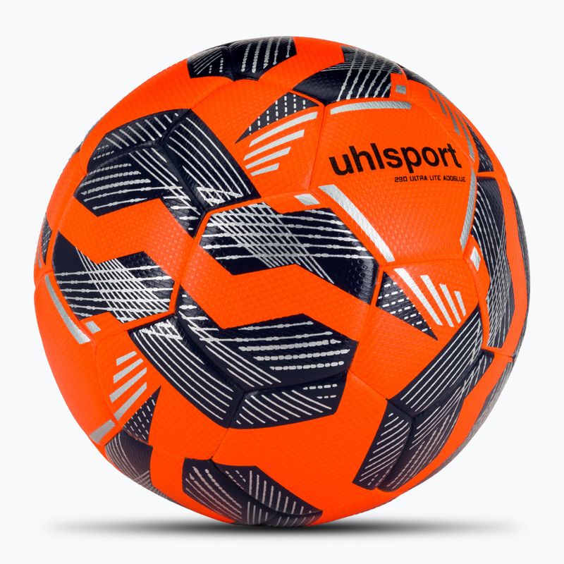 Fotbalový míč uhlsport 290 Ultra Lite Addglue fluo orange/navy/silver velikost 5 2