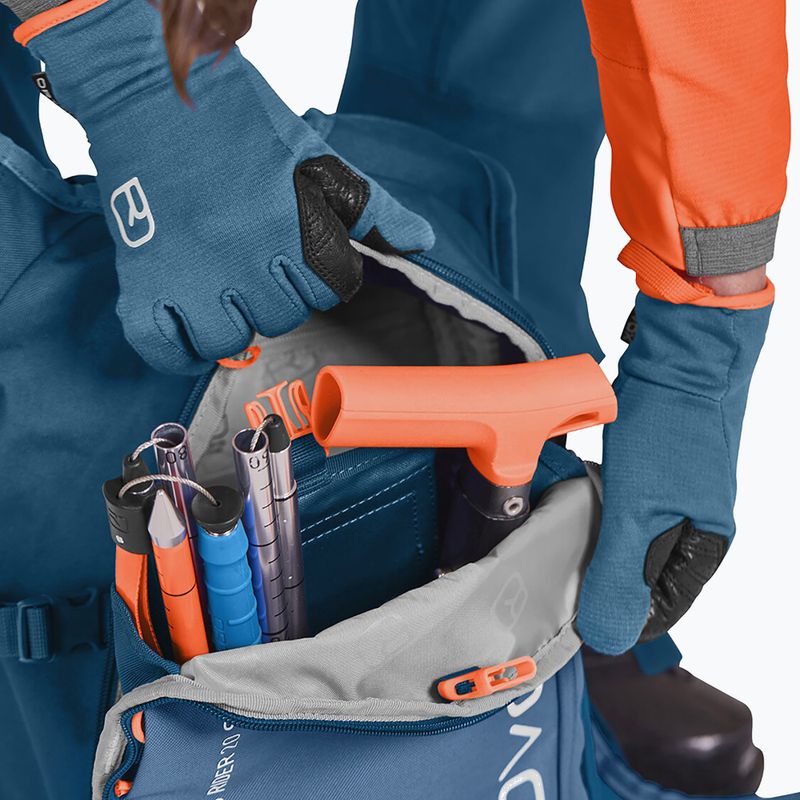 ORTOVOX Cross Rider 20 S lyžařský batoh petrolejově modrý 8
