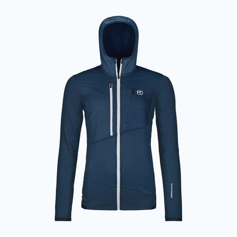 Dámská mikina ORTOVOX Fleece Grid Hoody deep ocean 5