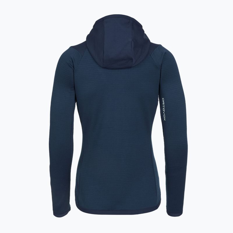 Dámská mikina ORTOVOX Fleece Grid Hoody deep ocean 2