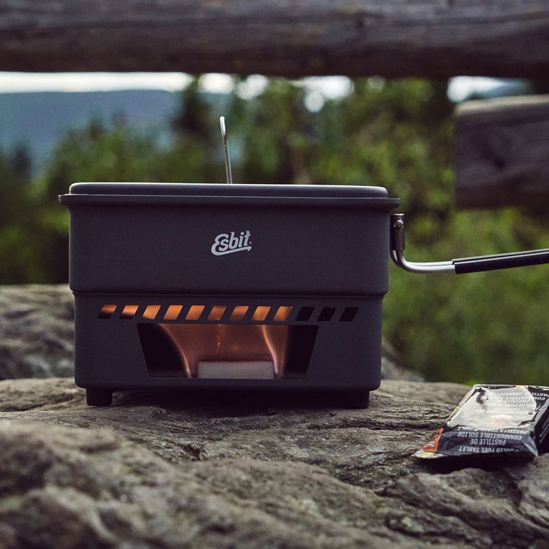 Kuchyňská souprava Esbit Solid Fuel Cookset For 14G And 27G Solid Fuel 1100 ml aluminium 7
