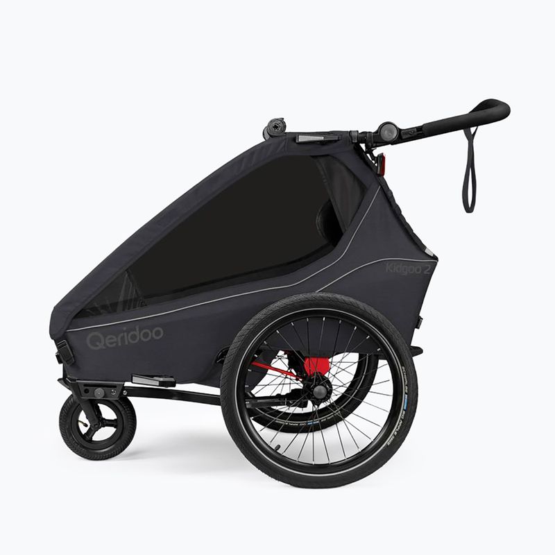 Přívěsný vozík za kolo Qeridoo Kidgoo 2 phantom grey 2