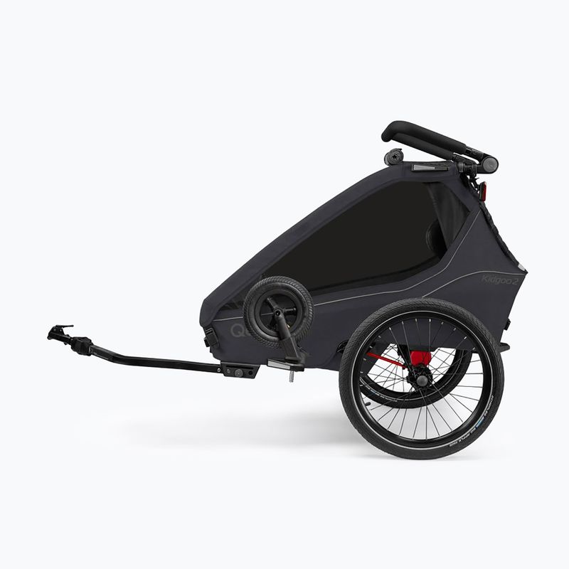 Přívěsný vozík za kolo Qeridoo Kidgoo 2 phantom grey 3