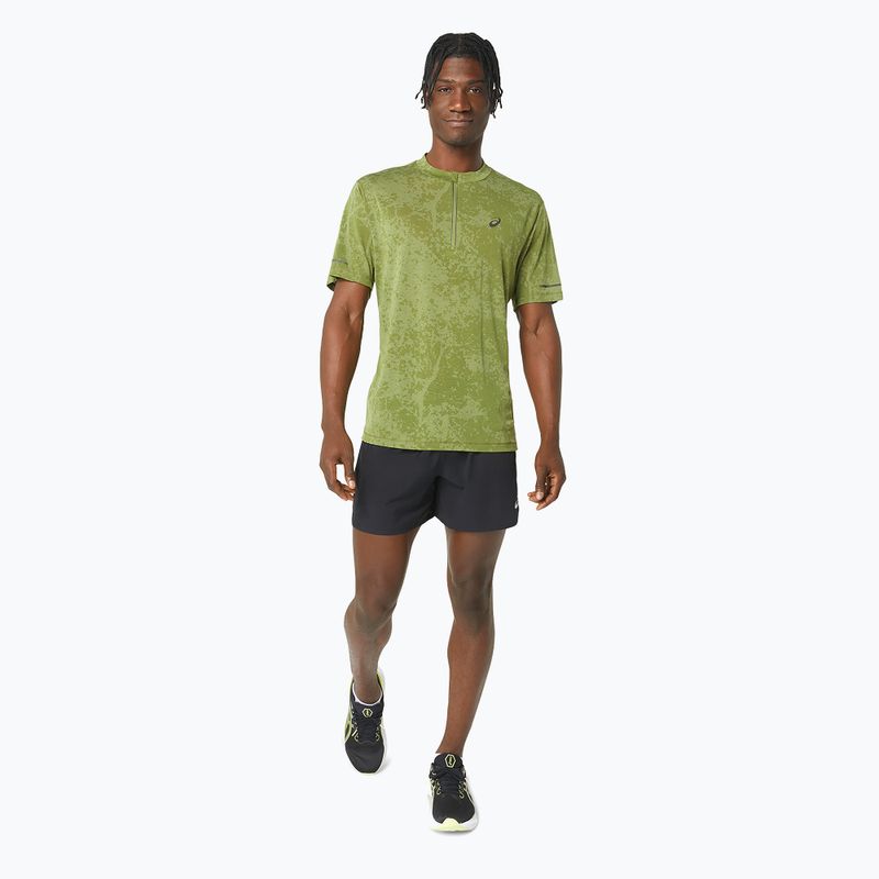 Pánské běžecké tričko ASICS Metarun Pattern 1/2 ZIP cactus 2