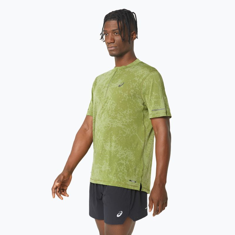 Pánské běžecké tričko ASICS Metarun Pattern 1/2 ZIP cactus 4