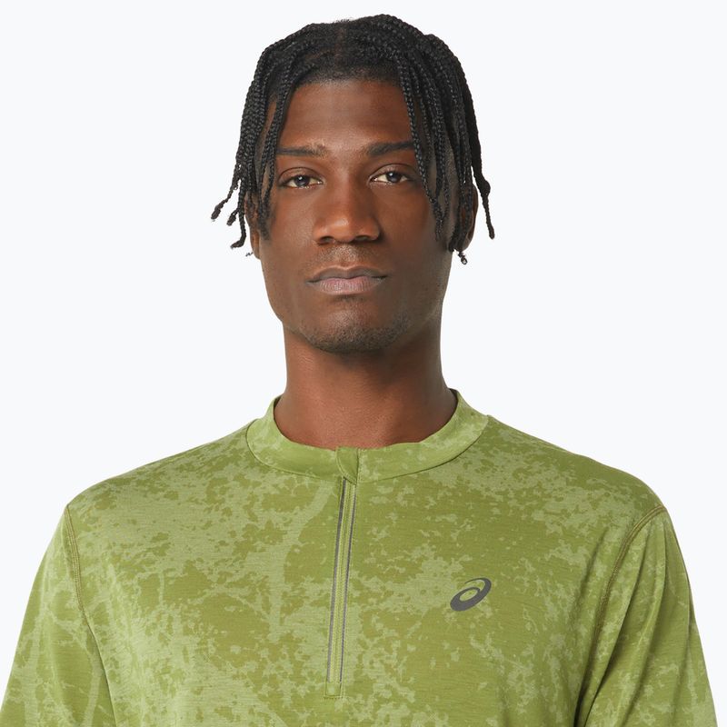 Pánské běžecké tričko ASICS Metarun Pattern 1/2 ZIP cactus 5