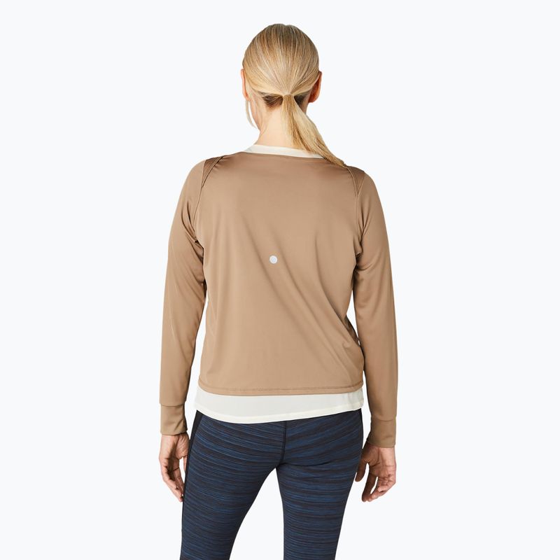 Dámský běžecký top longsleeve + tílko ASICS Nagino Run pepper/oatmeal 3