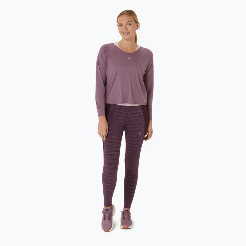 Dámský běžecký top longsleeve + tílko ASICS Nagino Run dusty mauve/watershed rose 2