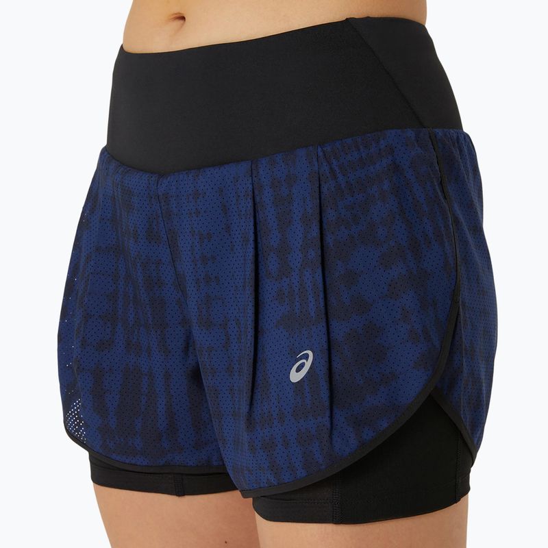Dámské běžecké kraťasy ASICS Road All Over Print 2N1 3.5IN midnight 4