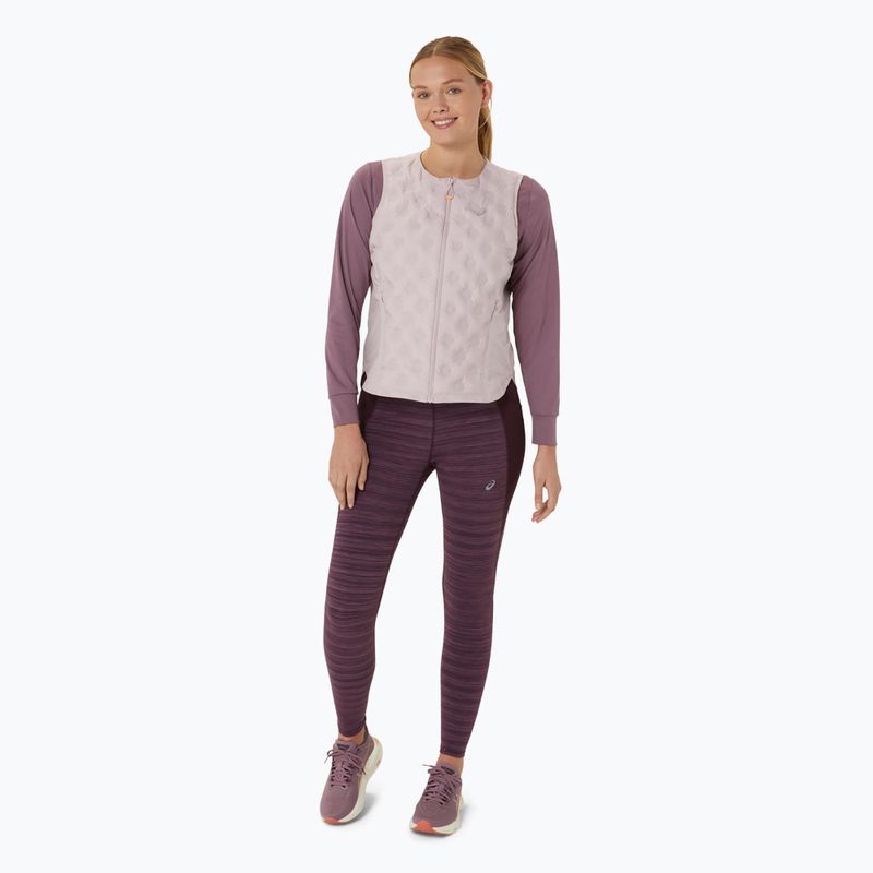 Dámská běžecká vesta ASICS Nagino Run Padded Gilet watershade rose 2