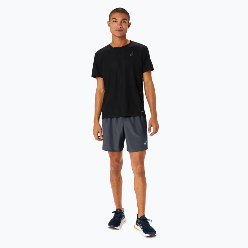 Pánské běžecké kraťasy  ASICS Icon performance carrier grey / safety yellow 2