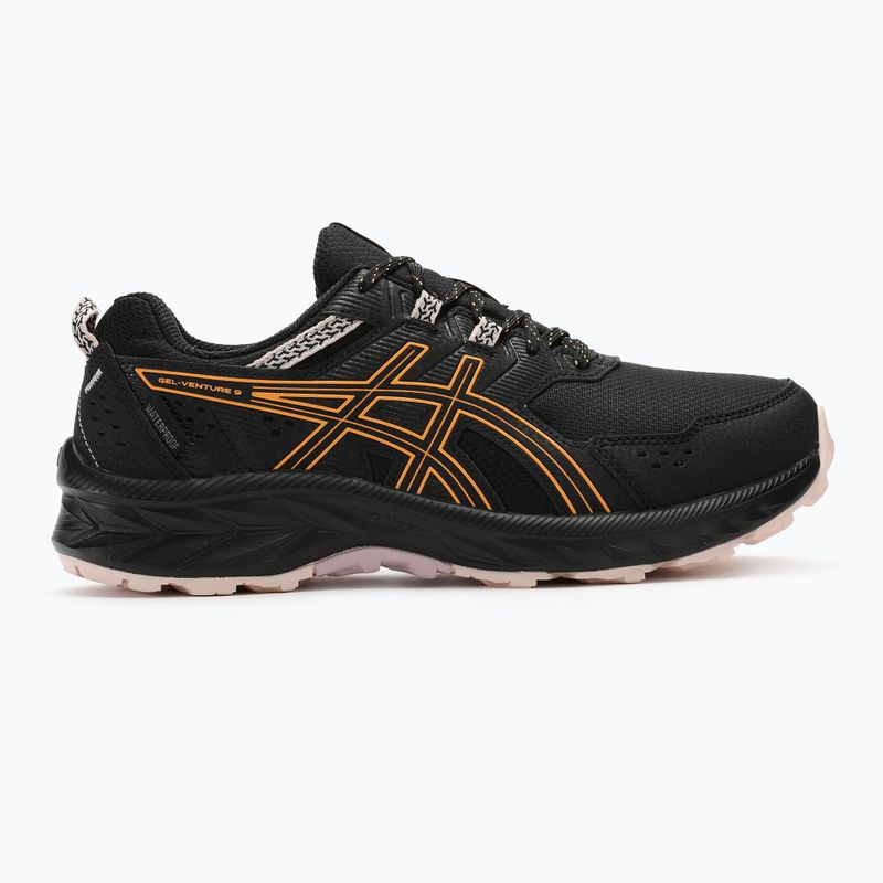 ASICS Gel-Venture 9 Waterproof dámská běžecká obuv black/stadium orange 2