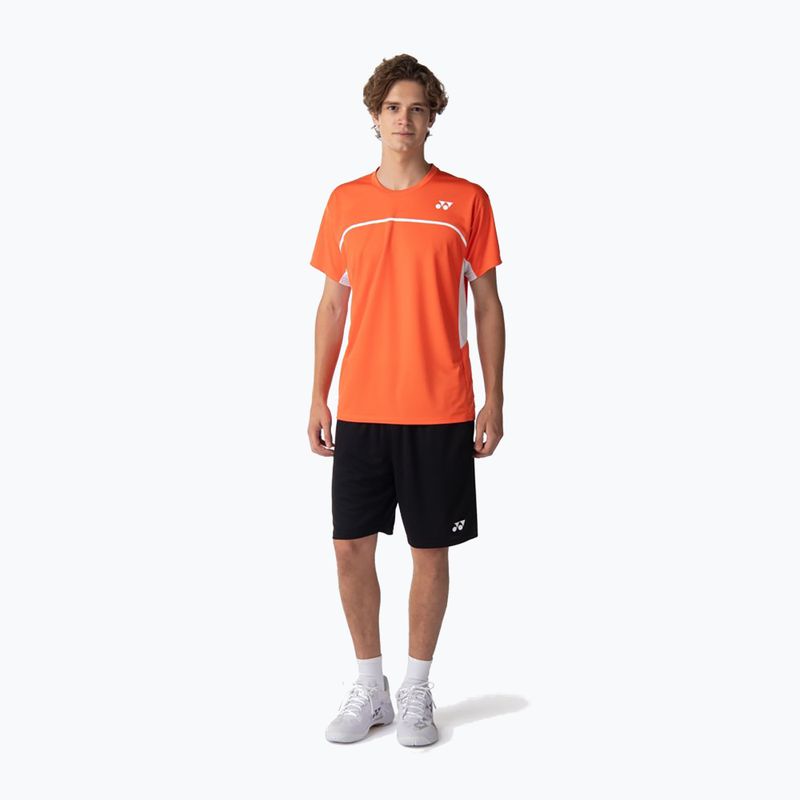 Pánské tričko YONEX 10726 Practice Crew Neck cyber orange 2
