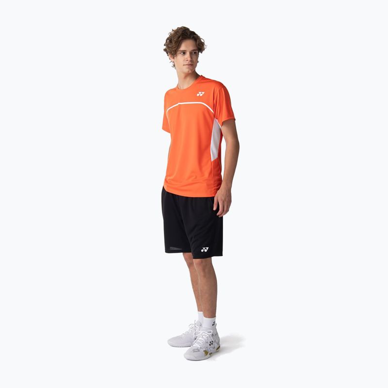 Pánské tričko YONEX 10726 Practice Crew Neck cyber orange 4