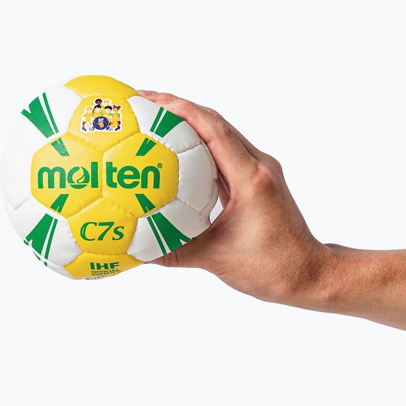 Míč na házenou Molten H00C1300-YW-HS white velikost 0 2