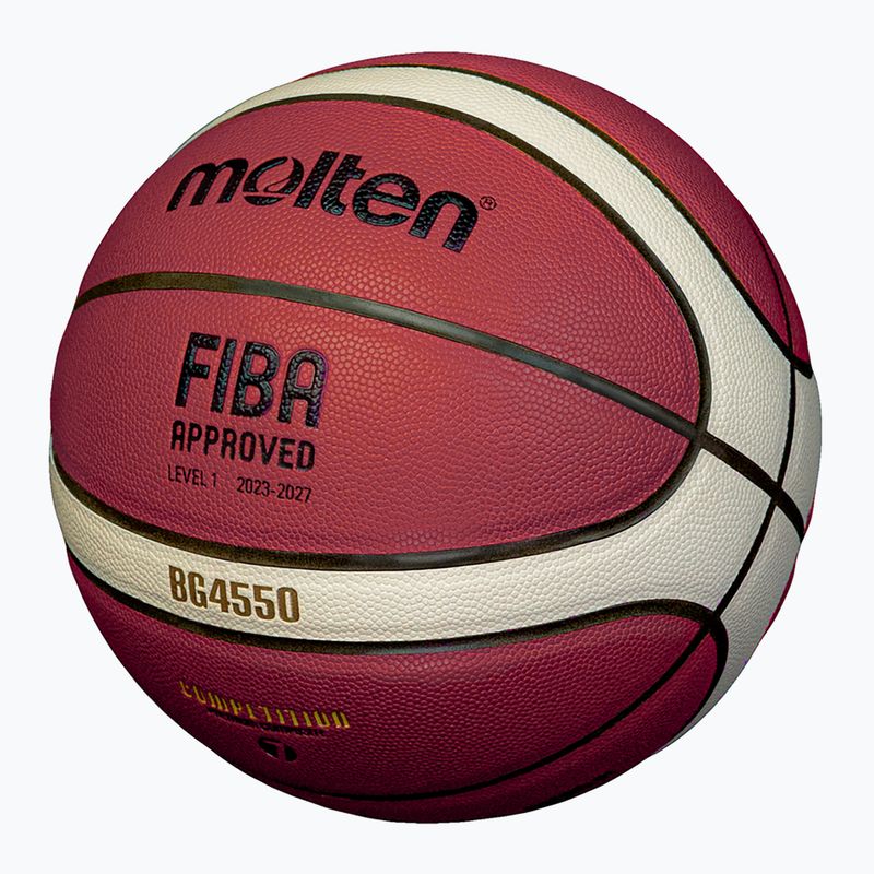 Basketbalový míč Molten B7G4550 FIBA brown velikost 7 6