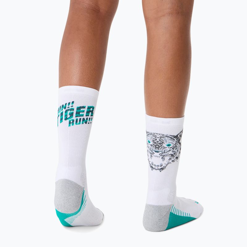 Ponožky ASICS Performance Run Crew brilliant white/wave teal 7