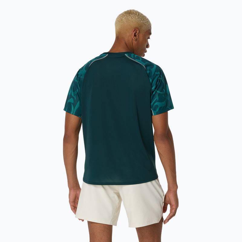 Pánské tenisové tričko ASICS Game Top saxon green 3