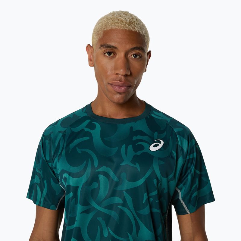 Pánské tenisové tričko ASICS Game Top saxon green 4