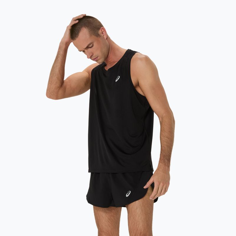 Pánské běžecké tílko tank top ASICS Core Singlet performance black 4