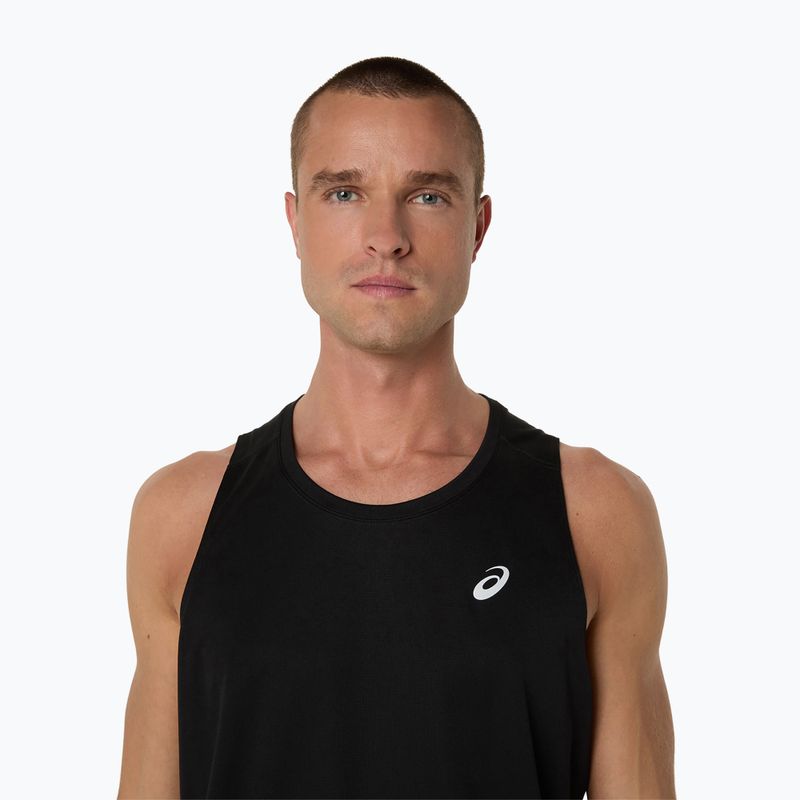 Pánské běžecké tílko tank top ASICS Core Singlet performance black 5