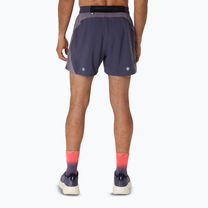 Pánské běžecké šortky ASICS Road 5IN indigo fog/lavender grey 3
