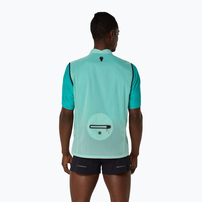 Pánská běžecká vesta Asics Metarun Packable oasis green 3