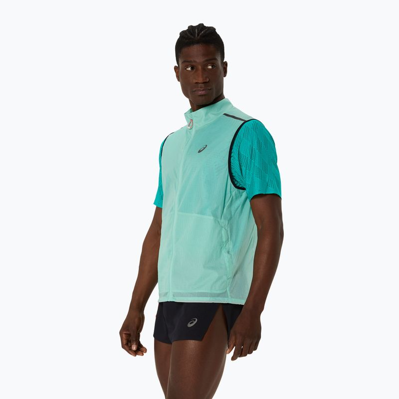 Pánská běžecká vesta Asics Metarun Packable oasis green 4