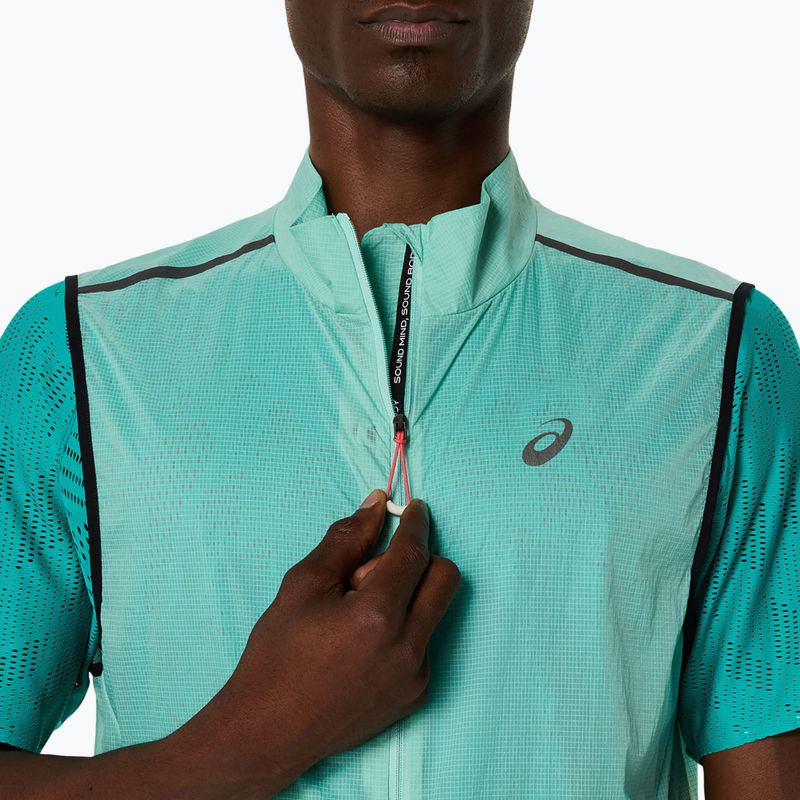 Pánská běžecká vesta Asics Metarun Packable oasis green 5