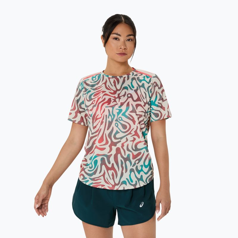 Dámské běžecké tričko ASICS Road All Over Print Top birch