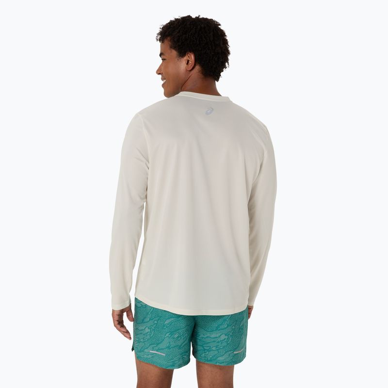 Pánské běžecké tričko Longsleeve ASICS Fujitrail Logo birch/white sage/rainy lake 3