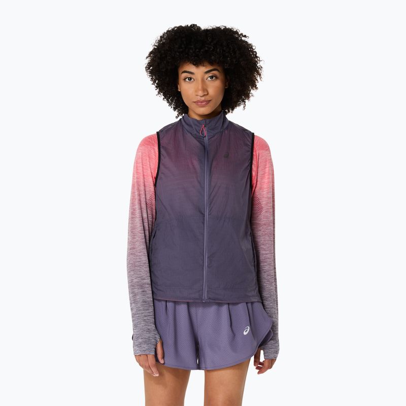 Dámská běžecká vesta ASICS Metarun Packable greyish purple
