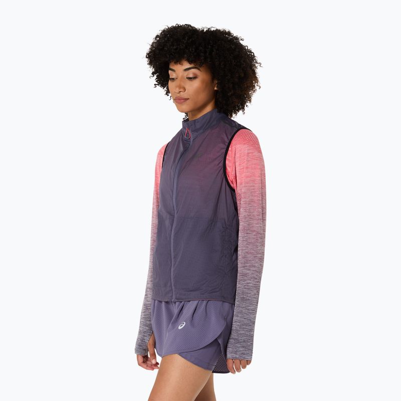 Dámská běžecká vesta ASICS Metarun Packable greyish purple 4