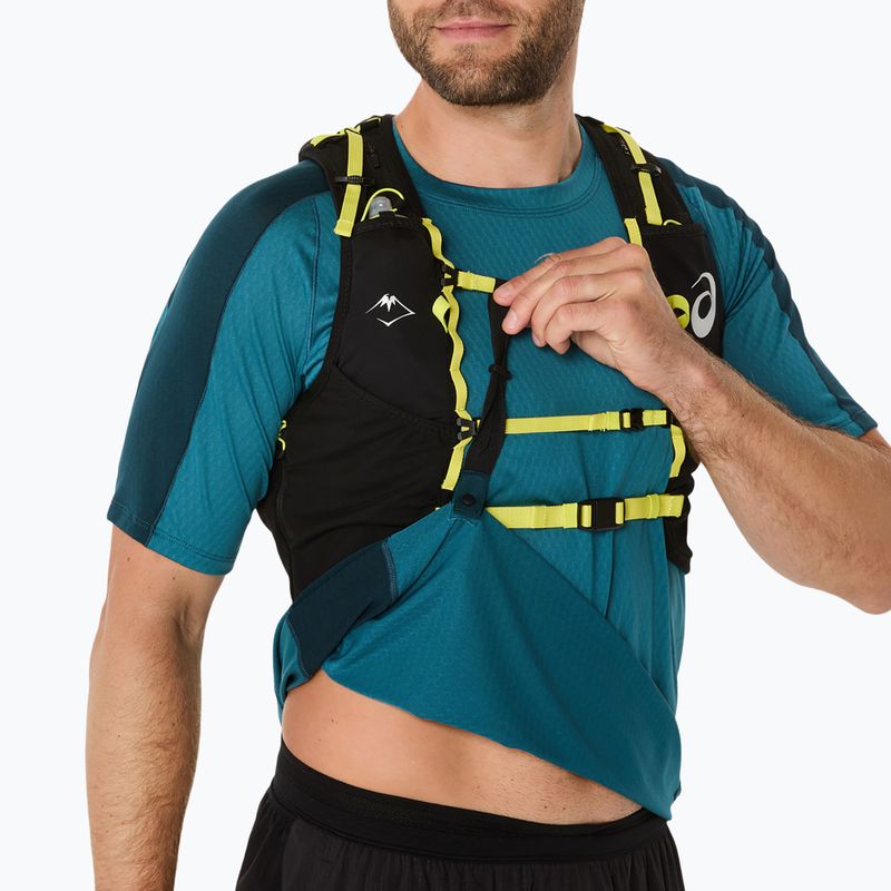 Pánské běžecké tričko ASICS Fujitrail Elite Top atlantis blue/saxon green 7