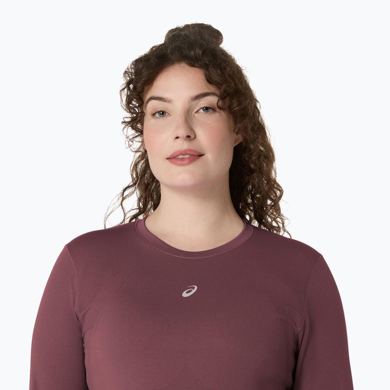 Dámské běžecké tričko Longsleeve ASICS Road Seamless LS dark currant/port royal 4
