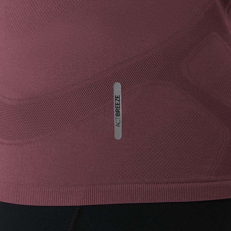 Dámské běžecké tričko Longsleeve ASICS Road Seamless LS dark currant/port royal 7
